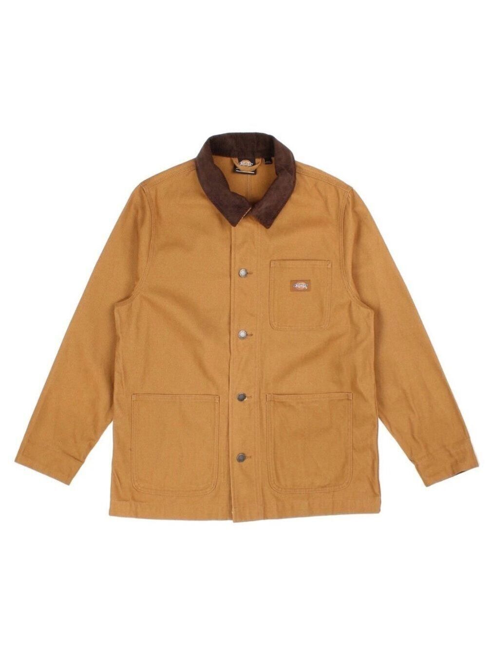 Dickies Men's Duck Canvas tan barn coat Jacket unlined oversized medium